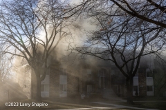 Brown smoke begins to engulf the top floor. Larry Shapiro photo