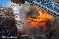 Flames ravage an apartment. Larry Shapiro photo