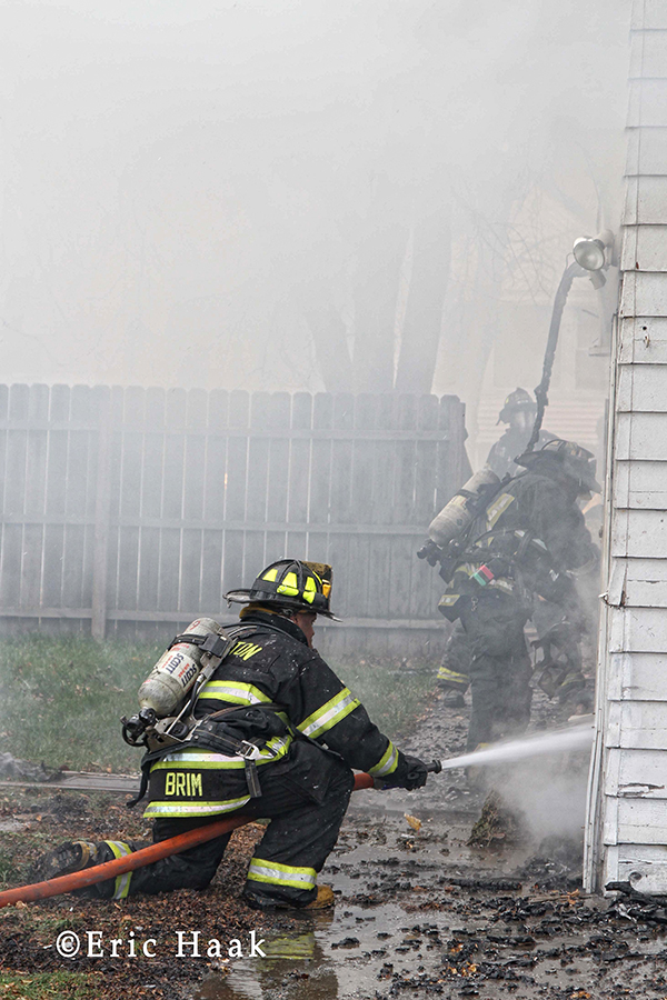 Dolton FIre Department fights house fire