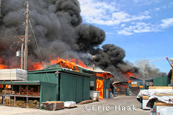 Fox Lumber Company fire in Alsip IL