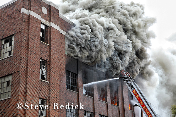 Detroit Fire Department commercial building fire