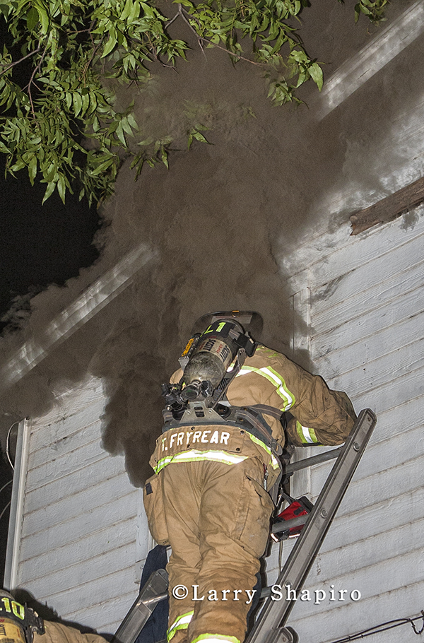 Oklahoma City Fire Department fights house fire