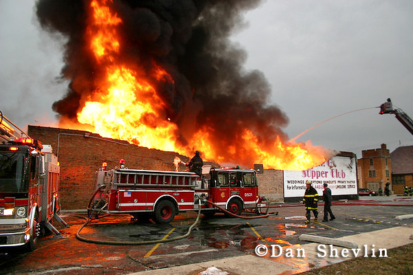 Chicago Fire Department fire at Mr G's Supper Club