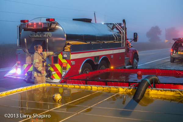 Lake Zurich Fire Department fights house fire in Deer Park IL