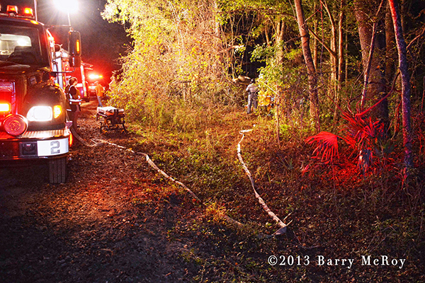 Colleton County Fire-Rescue at accident scene