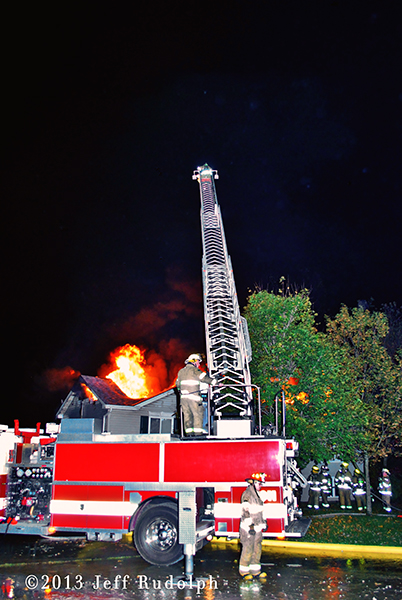 Bristol Wisconsin firefighters battle large house fire