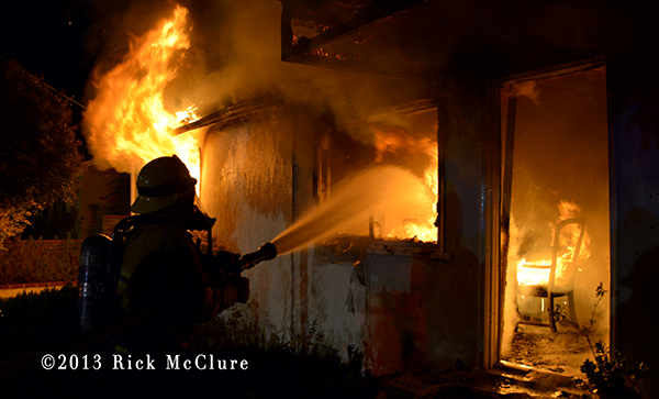 photo of fatal North Hollywood house fire LAFD