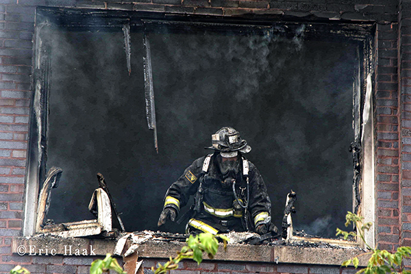 Chicago Fire Departmental at building fire