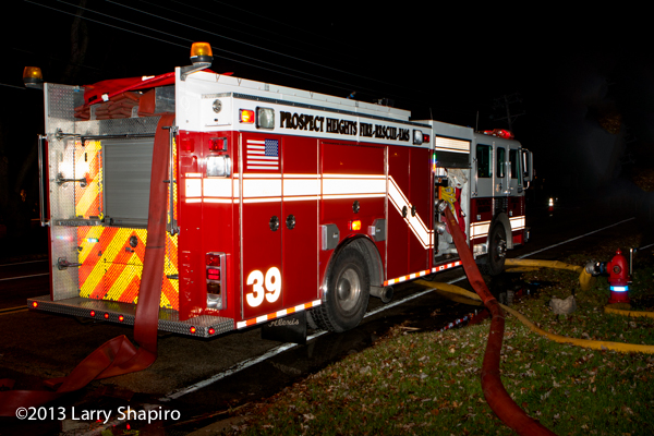 house fire in Prospect Heights IL 11-21-13