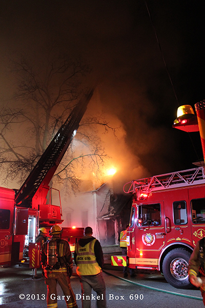 Cambridge Ontario Canada fire scene photos