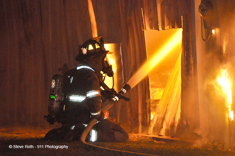 commercial fire in Latimore Township PA