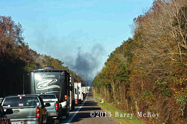 Fiery crash on I-95 in South Carolina