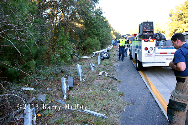 Fiery crash on I-95 in South Carolina