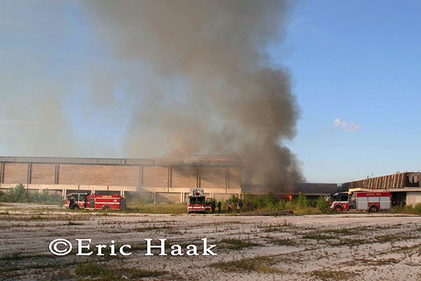 Harvey Fire Department battles fire at Dixie Square Mall featured in the Blues Brothers movie