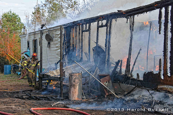 Mobile home fire in Colleton County SC