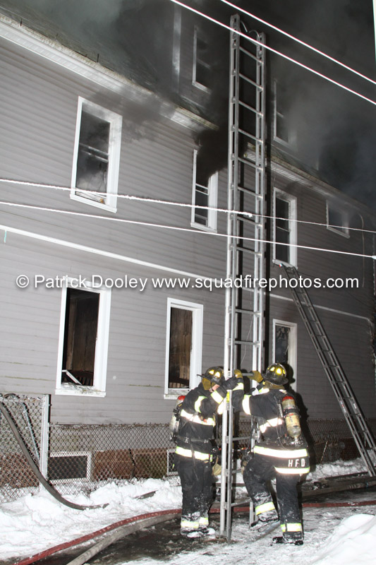 Hartford firefighters battle 2-alarm house fire