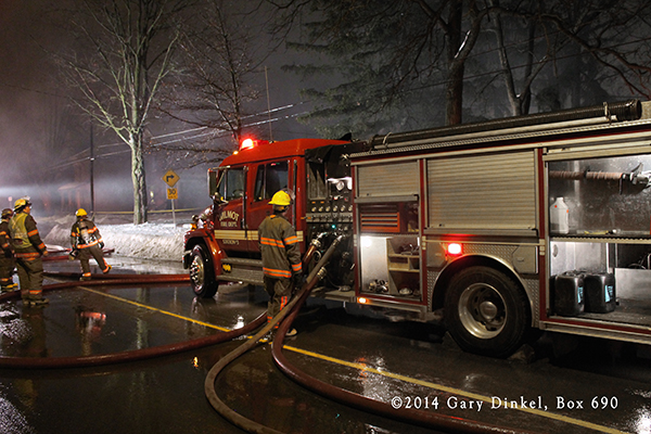 house fire photos from New Hamburg Ontario 1-11-14