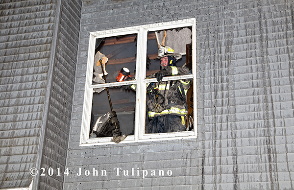 fire chief inside burning building