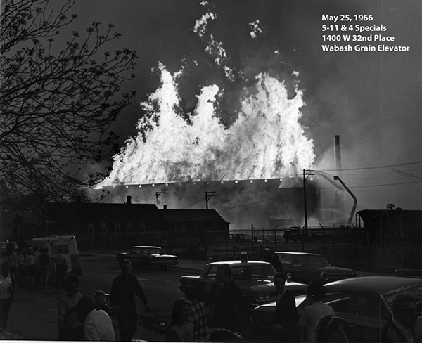 historic fire photo from Chicago