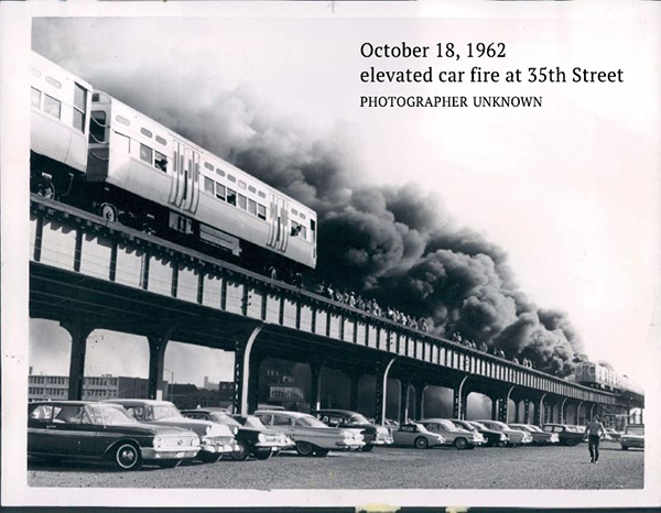 historic Chicago fire scene