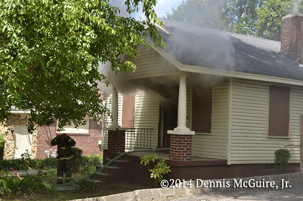 smoke from vacant house