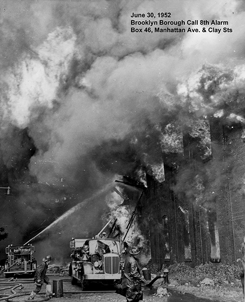 historic New York City fire scene FDNY