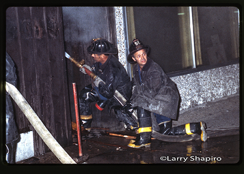 Chicago firemen working in 1978
