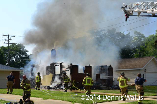 house destroyed by fire from downed power lines