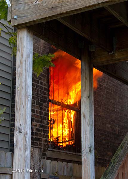 fire through window