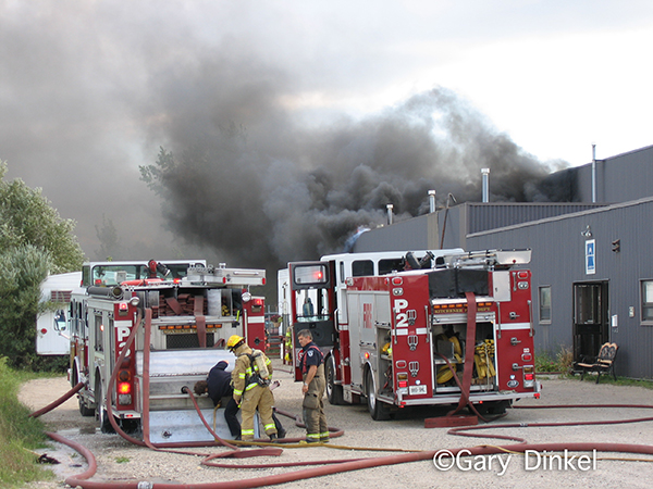fire scene from Kitchener Ontario