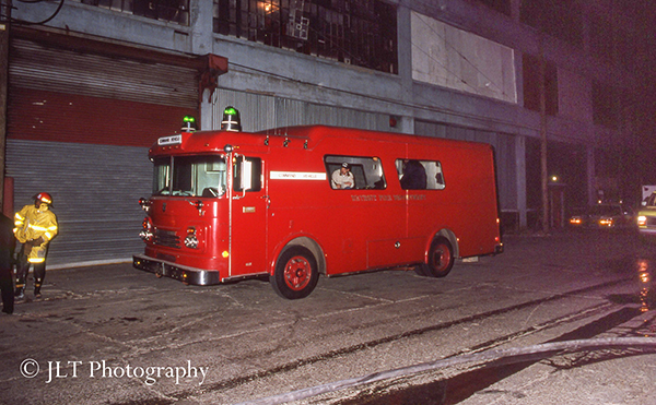 old Detroit mobile command unit