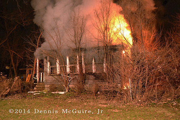house fully engulfed in flames