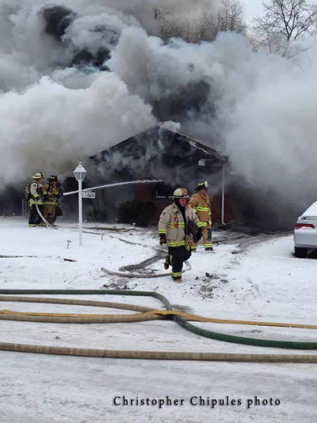 winter house fire