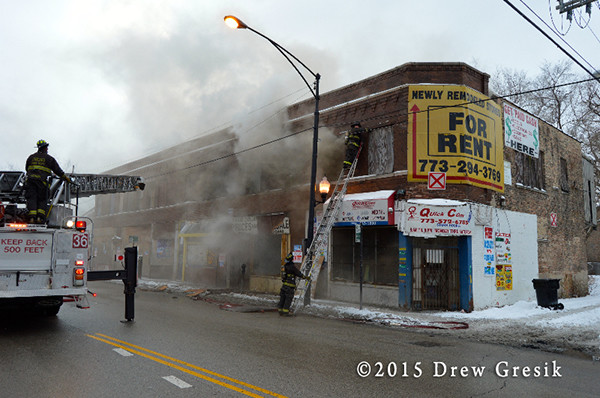storefronts on fire