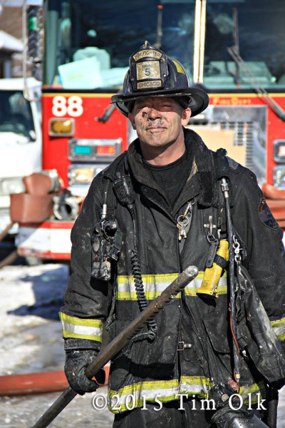 fireman after battling a fire