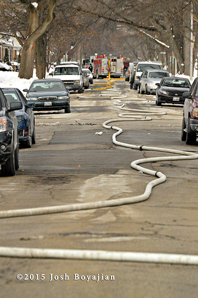 large diameter hose on the street