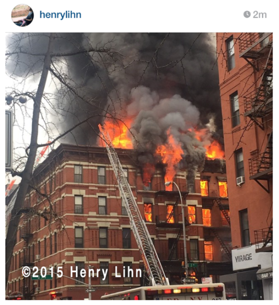 7-alarm fire in Manhattan