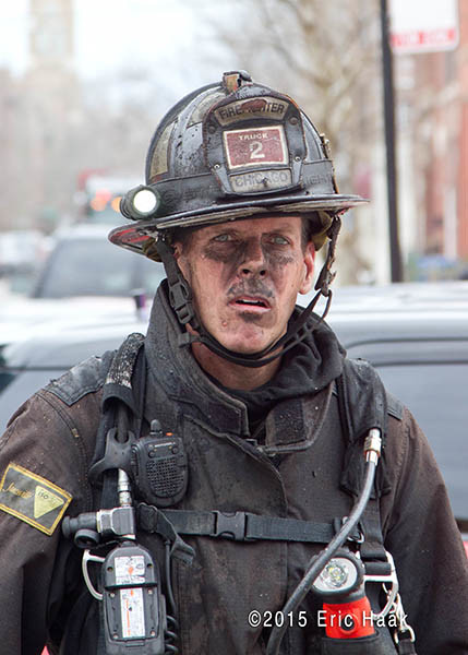 fireman after fighting a fire