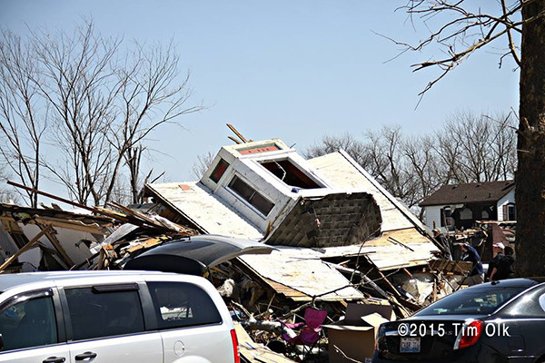 house destroyed by a tornado