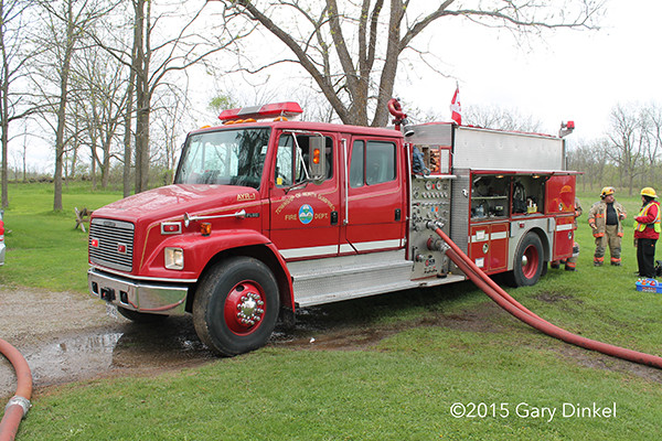 Freight liner fire engine in Canada