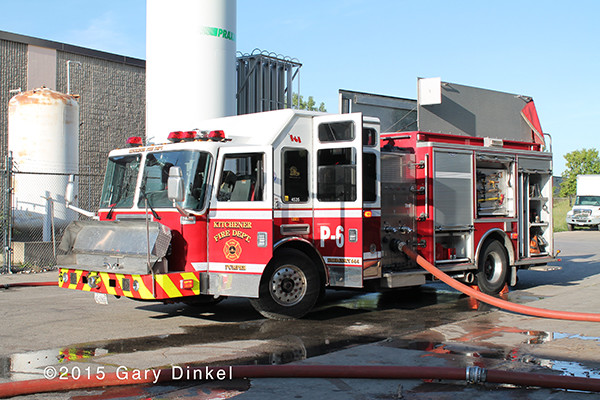 fire truck in Kitchener Ontario Canada
