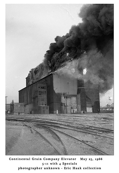 Continental Grain Company Elevator fire in Chicago 5/25/66