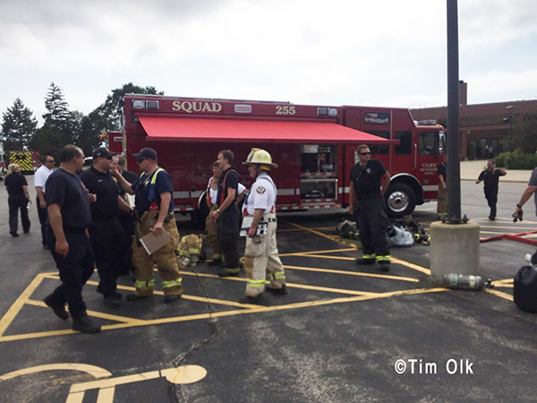 firefighters at a hazardous materials incident