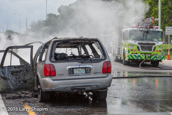 Ford Expedition gutted by fire