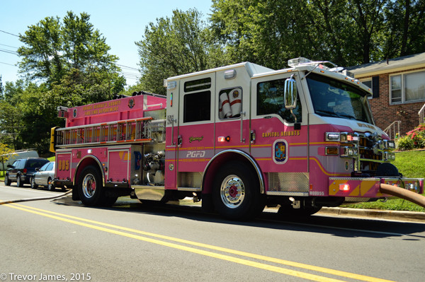 Prince Georges County MD pink fire engine 