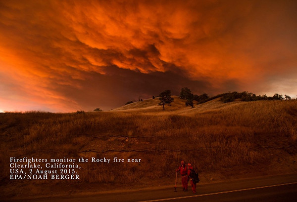  the Rocky fire near Clearlake, California