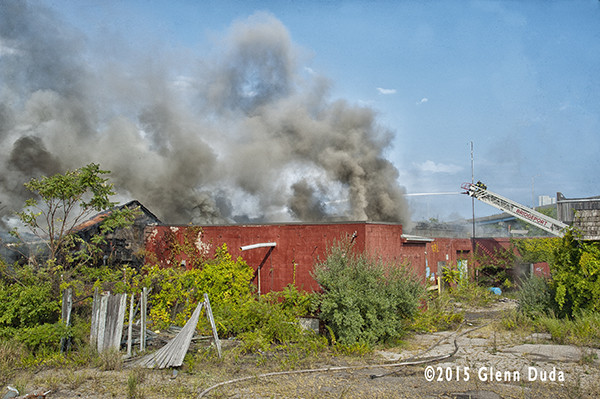 smoke from factory fire