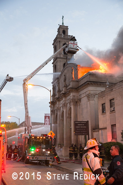 church fire in Chicago