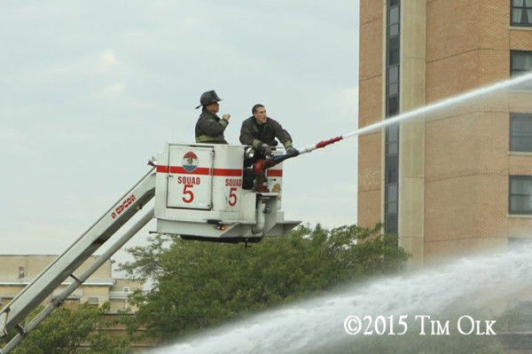Chicago firefighters at work