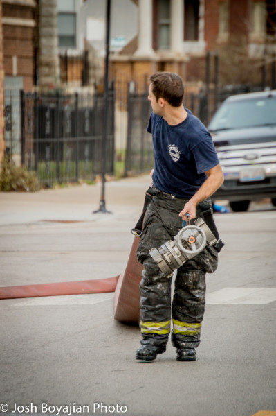 fireman after fighting a fire